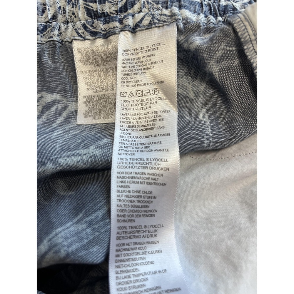 Tommy Bahama Shorts Linen Women's Palm Leaf Elastic Waist Lined Tropical - Picture 3 of 5